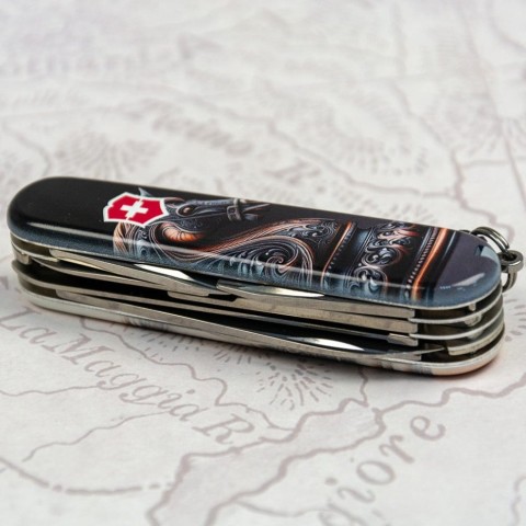 Складаний ніж Victorinox HUNTSMAN ZODIAC Шаховий кінь 1.3713.3.Z5310pk