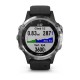 Смарт-часы Garmin fenix 5 Plus серебристые с черным ремешком