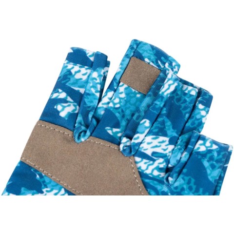 Перчатки Favorite Solar Fishing Gloves 5 Cut S/M white/blue