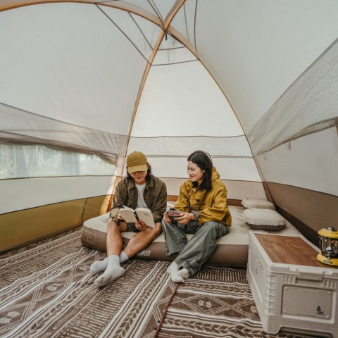 Намет шестимісний Naturehike, KOTA 6, CNK2450WS031, 75D, світло-коричневий