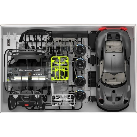 Машинка-конструктор Rastar Porsche 911 GT2 RS Clubsport 25 1:18. Серый