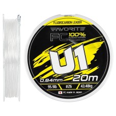 Флюорокарбон Favorite U1 FC 20m #26/0.84mm 95.9lb/43.48kg