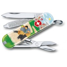 Ніж Victorinox Classic LE Swiss Wrestling 58мм,1сл,7функ,кольоровий