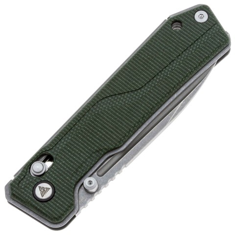 Ніж SRM Rubik 7228B-MG, Sandvik 14C28N, мікарта, зелений