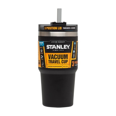 Термочашка з соломинкою Stanley Adventure Quencher 0.6 л Чорна