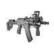Цівка тактична FAB для AK 74У, 4 планки, чорна