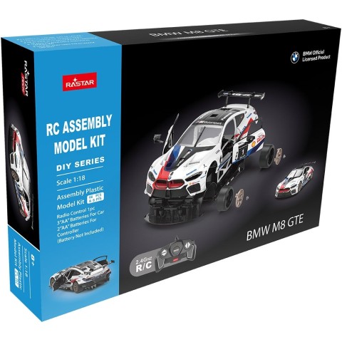 Машинка-конструктор Rastar BMW M8 GTE 1:18. Білий