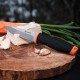 Ніж фіксований туристичний Ganzo G806 (9.8 см) 8CR14 / PP+TPR помаранчевий з чохлом