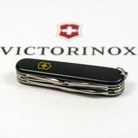 Ніж Victorinox Climber Mat 91мм,14функ,чорн мат,жовт.лого