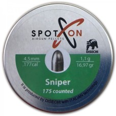 Пули Spoton Sniper, 4,5 мм, 1,1 гр, 175 шт