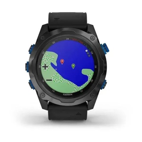 Смарт-годинник Garmin Descent Mk2i титановий сірий DLC з чорним ремінцем