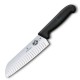 Кухонний ніж Victorinox Fibrox Santoku лезо 17см ріфл. з чорн. ручкою (GB)