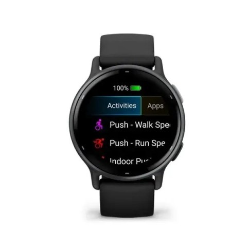 Смарт-годинник Garmin vivoactive 5 чорний зі сланцевим безелем