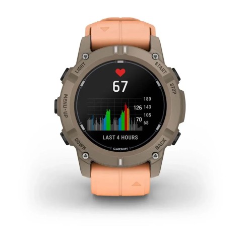 Смарт-часы Garmin Descent G2 цвета палома с ремешком цвета розовая ракушка