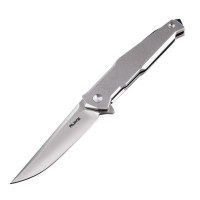 Ніж складаний туристичний Ruike P108-SF, (8.8 см) 14C28N / 3cr14n сірий