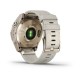 Смарт-часы Garmin fenix 7S Sapphire Solar кремово-золотистые титановые с нейлоновым ремешком кремового цвета