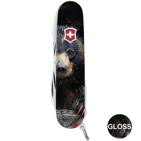 Ніж Victorinox Fieldmaster Animal 91мм,15функ ,Чорний ведмідь