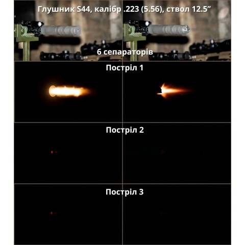 Передняя крышка-пламегаситель AFTactical S44 / S441, .223 (5.56мм)