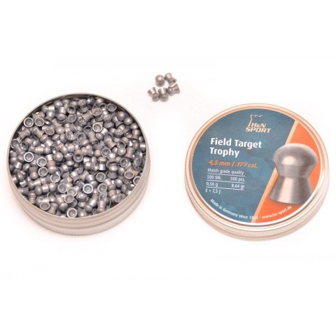Кулі пневматичні H&N Field Target Trophy, 0,56 гр. 500 шт. кал. 4,5 мм