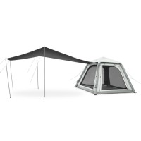Намет чотиримісний автоматичний надувний із тентом Naturehike Ango CNK2550WS017, сірий