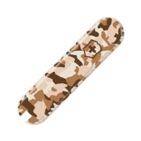 Накладка на ніж Victorinox 58мм desert camouflage передня з лого (Fa+)