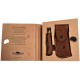 Нож Old Bear Gift Box - Classic M, sheath in leather ц:walnut