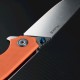 Ніж складаний туристичний Ruike P801-J, (8.6 см) 14C28N /  G10 помаранчевий