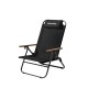 Крісло складане з регульованим нахилом Naturehike CNK2550JJ012, вуглецева сталь, чорний