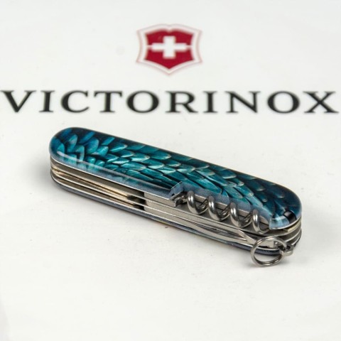 Ніж Victorinox Climber Zodiac 91мм,14функ ,Лазурний дракон