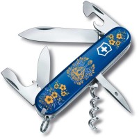 Ніж Victorinox Spartan Ukraine 91мм,12функ,син ,Українські мотиви
