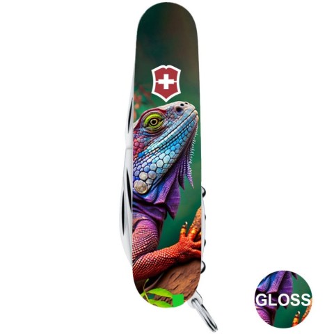 Ніж Victorinox Camper Animal 91мм,13функ ,Хамелеон