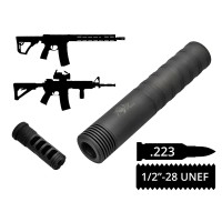 Глушник розбірний 2в1 з ДГК AFTactical S44M24 M242 .223 1/2