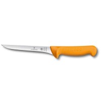 Нож кухонный обвалочный Victorinox Swibo Boning, узкий, гибкий, оранжевый, 13 см
