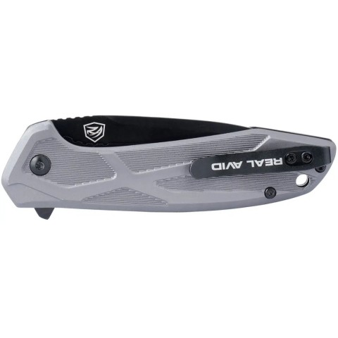 Нож Real Avid RAV-2 Black Oxide Aluminum Gray