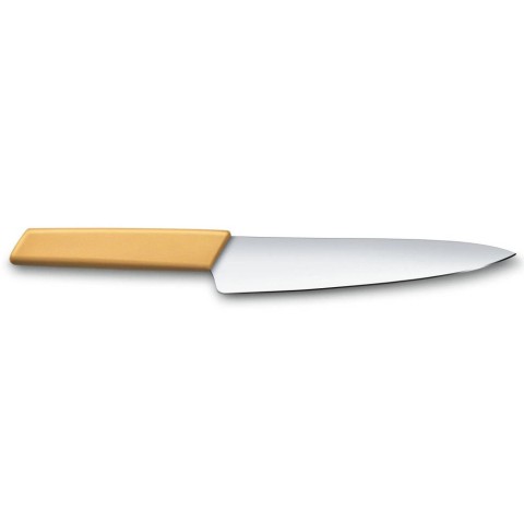 Кухонний ніж Victorinox Swiss Modern Carving лезо 19см з жовт. ручкою (блістер)