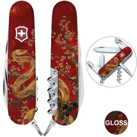 Ніж Victorinox Spartan Zodiac 91мм,13функ ,Золота змія