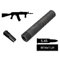 2в1 розбірний пбс+пламегас AFTactical S44F30, 5.45 мм, 14x1 Lh, WBP Jack Tactical