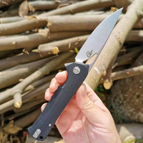 Нiж складний Bestech Knife MUSKIE Black BG20A-1