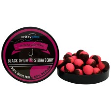 Бойлы Crazy Carp Hybrid Wafters 15mm Black Opium & Strawberry (55шт/уп)