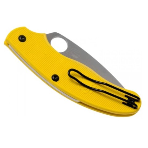 Ніж Spyderco Salt UK Penknife, LC200N, полусеррейтор ц:yellow