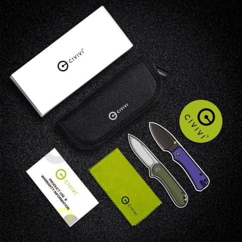 Ніж складаний кишеньковий Civivi Baby Banter, (5.9 см) Nitro-V / Guibourtia Wood