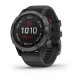 Смарт-часы Garmin fenix 6 Pro Solar Edition серые с черным ремешком