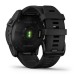 Смарт-годинник Garmin fenix 7X Sapphire Solar чорний титановий DLC з чорним ремінцем