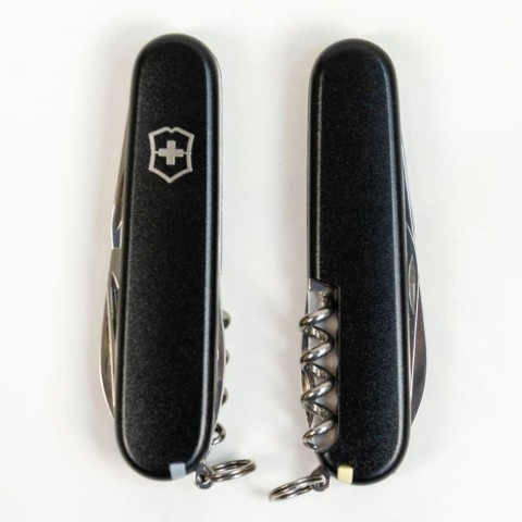 Ніж Victorinox Spartan Mat 91мм,12функ,чорн.мат,штоп