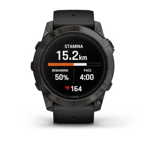 Смарт-часы Garmin epix Pro Gen 2 Standard Edition (51 мм) сланцево-серые с черным ремешком