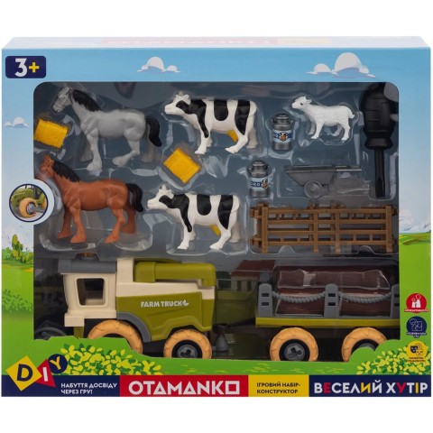 Игровой набор OTAMANKO Веселый хутор (комбайн с прицепом