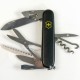 Ніж Victorinox Huntsman Mat 91мм,15функ,чорн.мат,жовт.лого