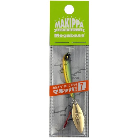 Тейл-спиннер Megabass Makippa 7.0g Green Gold