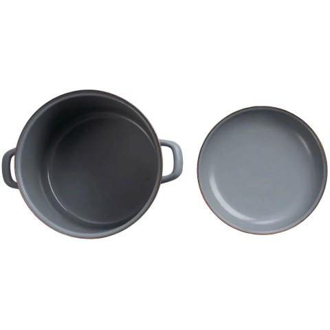 Кастрюля Barebones Stock Pot/Enamel slate grey