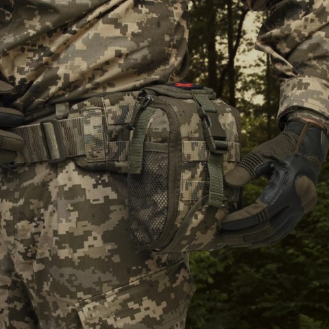 Аптечка Ukrarmor збільшена PRO (підсумок-органайзер). Cordura 1000 Піксель